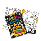 Dreamland Publications Animals Neon Colouring World Book for Kids Age 4 - 7  years with Neon Pens | Grocsy