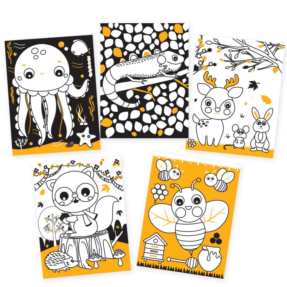 Dreamland Publications Animals Neon Colouring World Book for Kids Age 4 - 7  years with Neon Pens | Grocsy