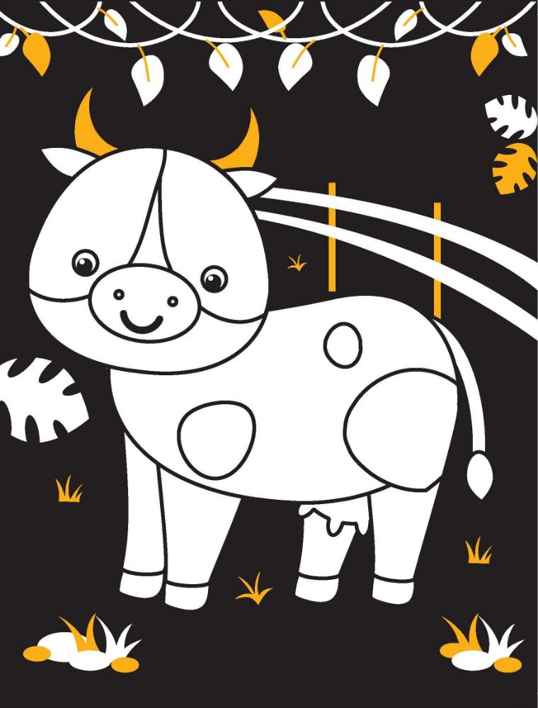 Dreamland Publications Animals Neon Colouring World Book for Kids Age 4 - 7  years with Neon Pens | Grocsy