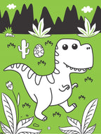 Dreamland Publications Dinosaurs Neon Colouring World Book for Kids Age 4 - 7 years with Neon Pens | Grocsy