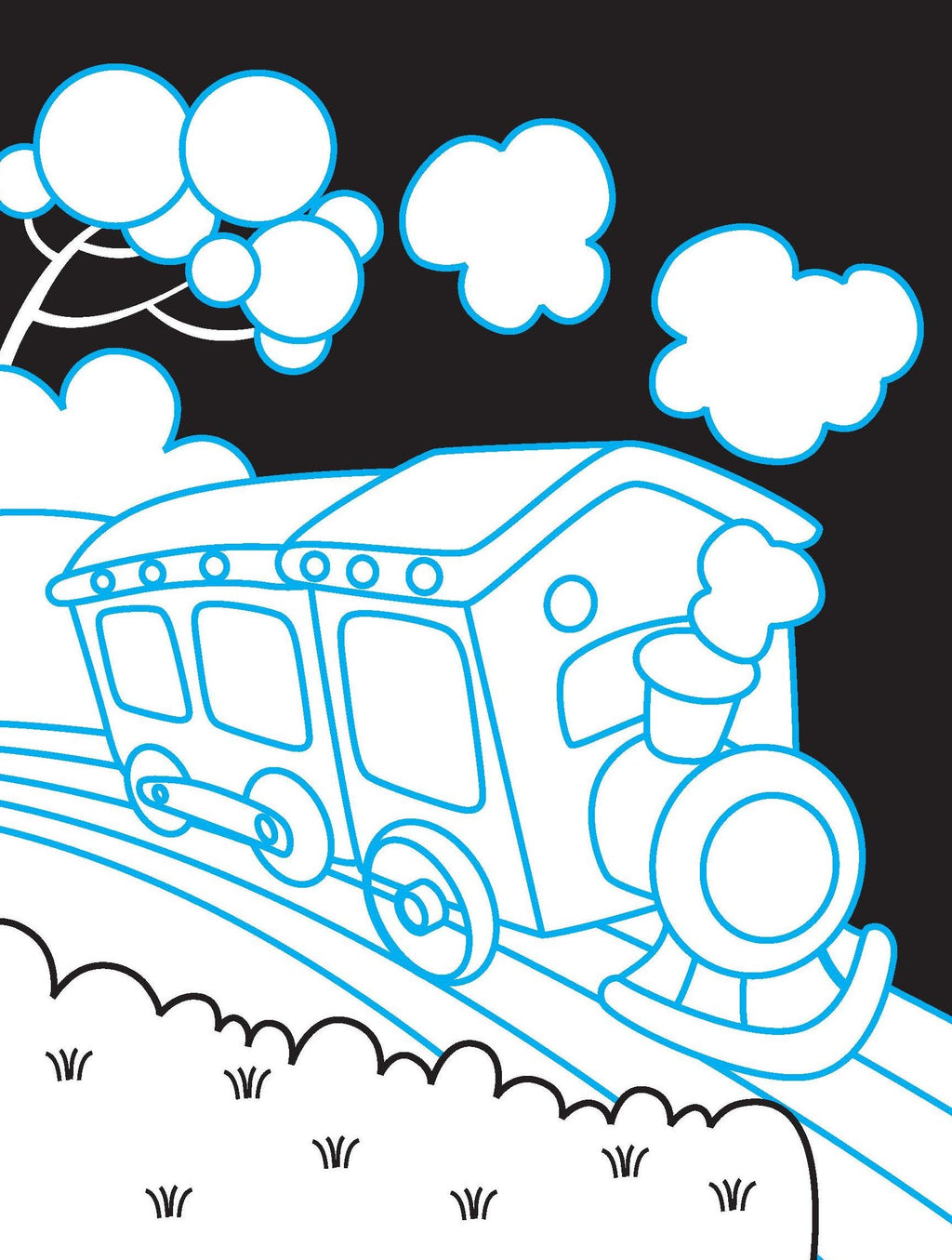 Dreamland Publications Vehicles Neon Colouring World Book for Kids Age 4 - 7 years with Neon Pens | Grocsy