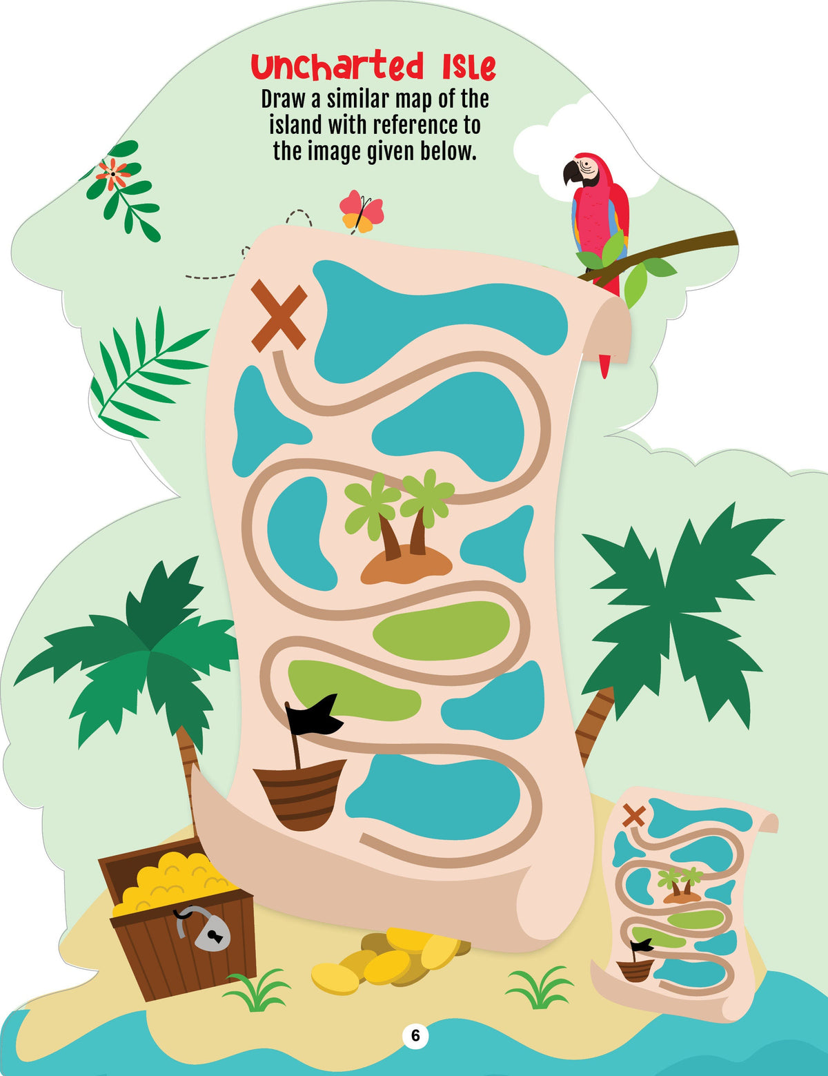 Dreamland Publications Step into the Pirates World - Activity and Colouring Fun Book for Age 4+ | Grocsy