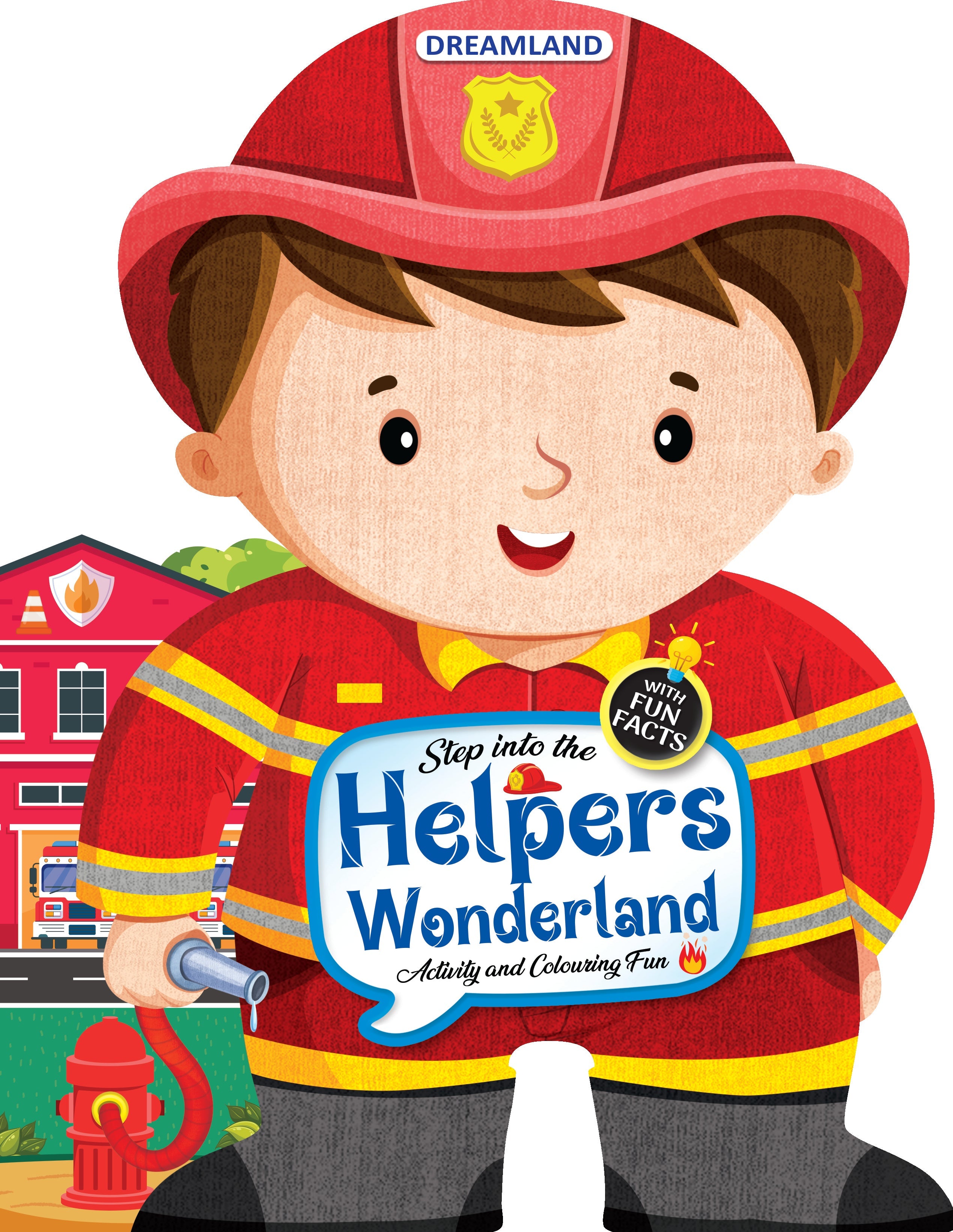 Dreamland Publications Step into the Helpers Wonderland - Activity and Colouring Fun Book for Age 4+ | Grocsy