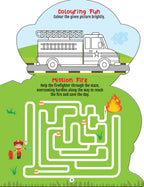 Dreamland Publications Step into the Helpers Wonderland - Activity and Colouring Fun Book for Age 4+ | Grocsy