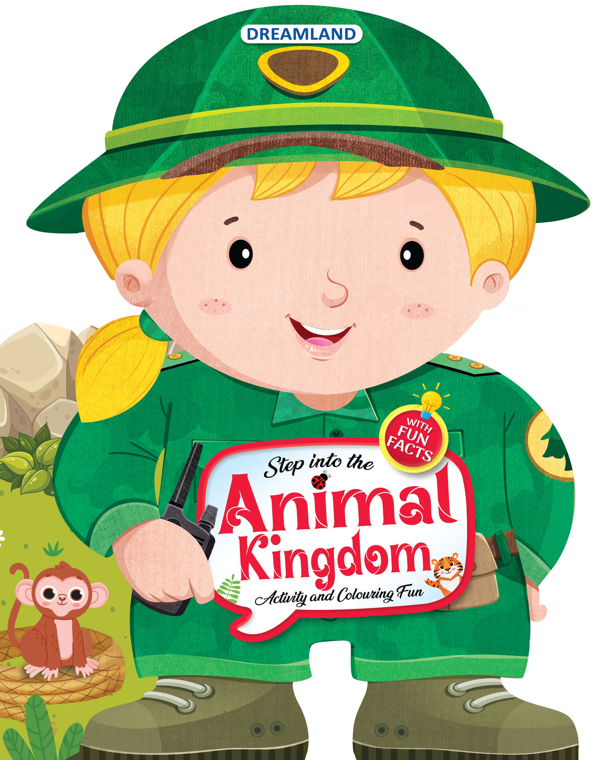 Dreamland Publications Step into the Animal Kingdom- Activity and Colouring Fun Book for Age 4+ | Grocsy