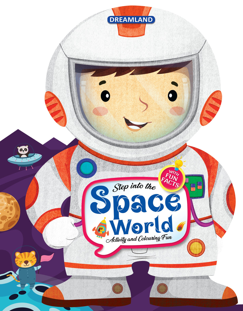 Dreamland Publications Step into the Space World - Activity and Colouring Fun Book for Age 4+ | Grocsy