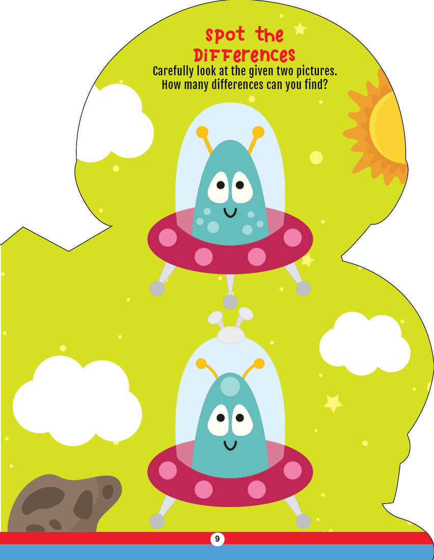 Dreamland Publications Step into the Space World - Activity and Colouring Fun Book for Age 4+ | Grocsy