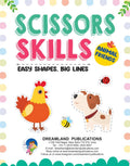 Dreamland Publications Animal Friends Scissors Skills Activity Book for Kids Age 4 - 7 years | With Child- Safe Scissors, Games and Mask | Grocsy
