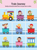 Dreamland Publications Ultimate Vehicles Scissors Skills Activity Book for Kids Age 4 - 7 years | With Child- Safe Scissors, Games and Mask | Grocsy