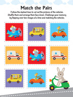 Dreamland Publications Ultimate Vehicles Scissors Skills Activity Book for Kids Age 4 - 7 years | With Child- Safe Scissors, Games and Mask | Grocsy