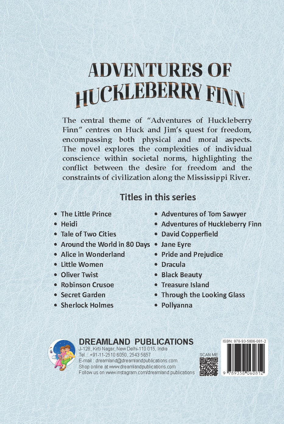 Dreamland Publications Adventure of Huckleberry Finn - Illustrated Abridged Classics for Children with Practice Questions | Grocsy
