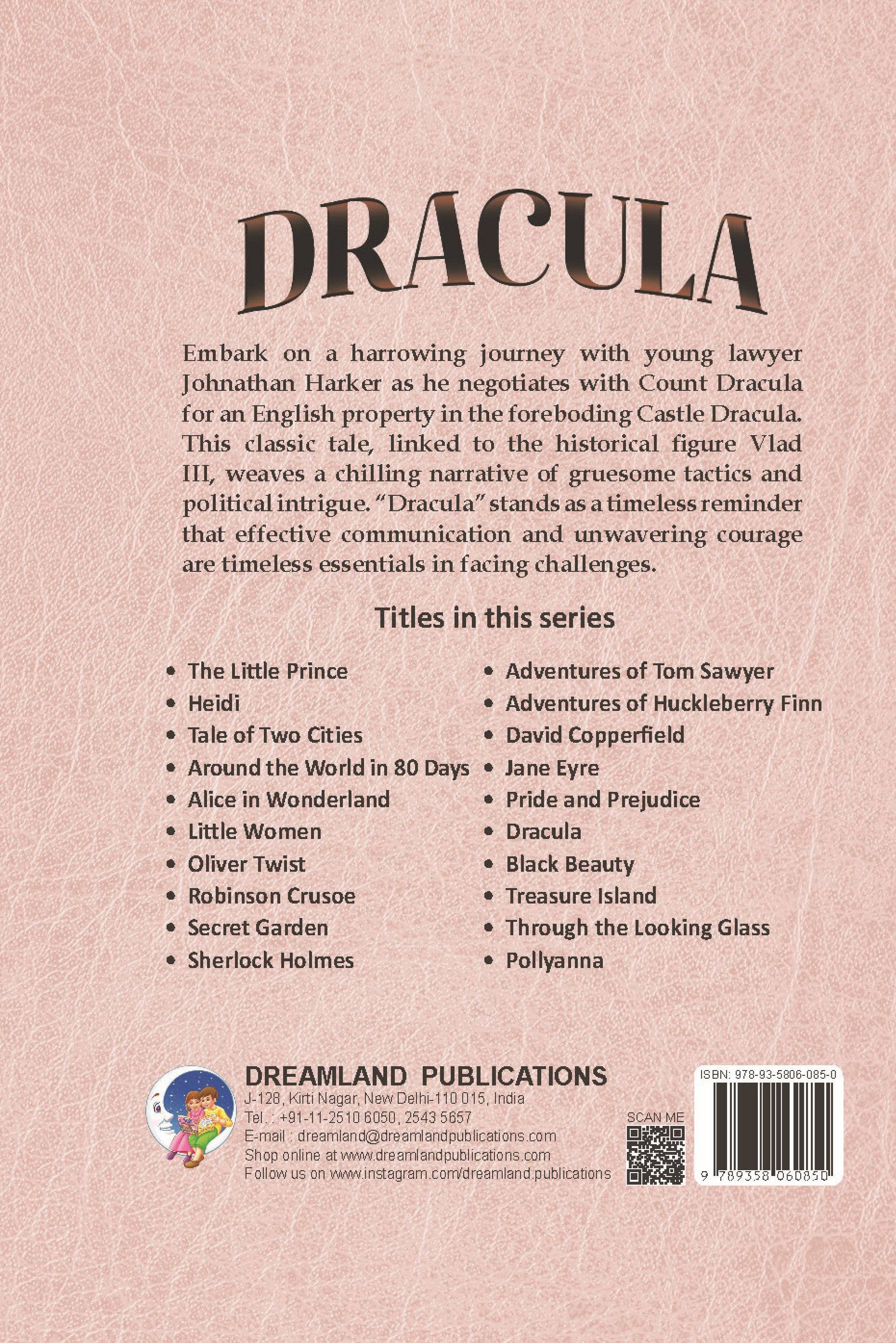 Dreamland Publications Dracula - Illustrated Abridged Classics for Children with Practice Questions | Grocsy
