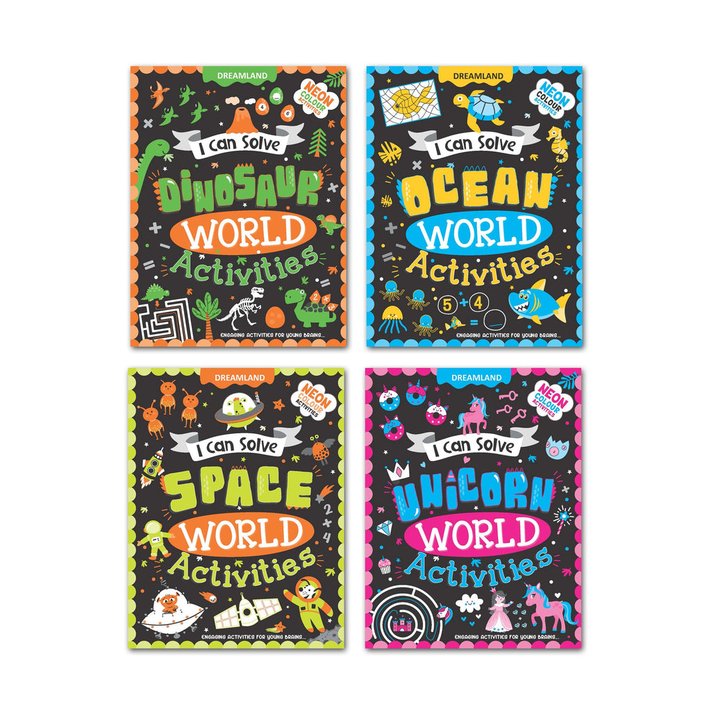 Dreamland Publications I Can Solve Activities Books Pack- A Set of 4 Books | Grocsy