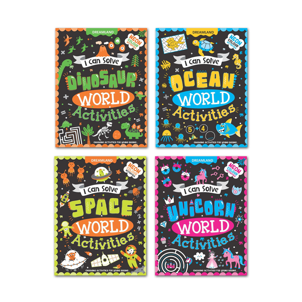Dreamland Publications I Can Solve Activities Books Pack- A Set of 4 Books | Grocsy