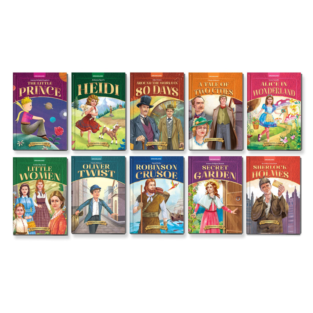 Dreamland Publications Illustrated Classics - A Pack of 10 Books | Grocsy
