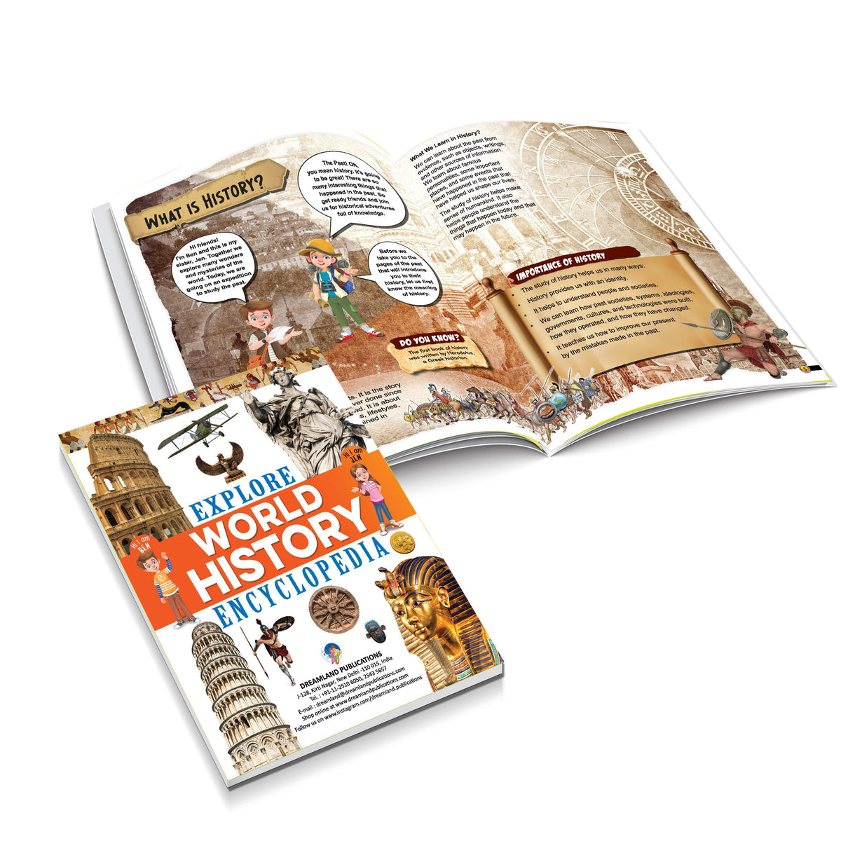 Dreamland Publications Explore Encyclopedia Books Pack - A Set of 8 Books | Grocsy