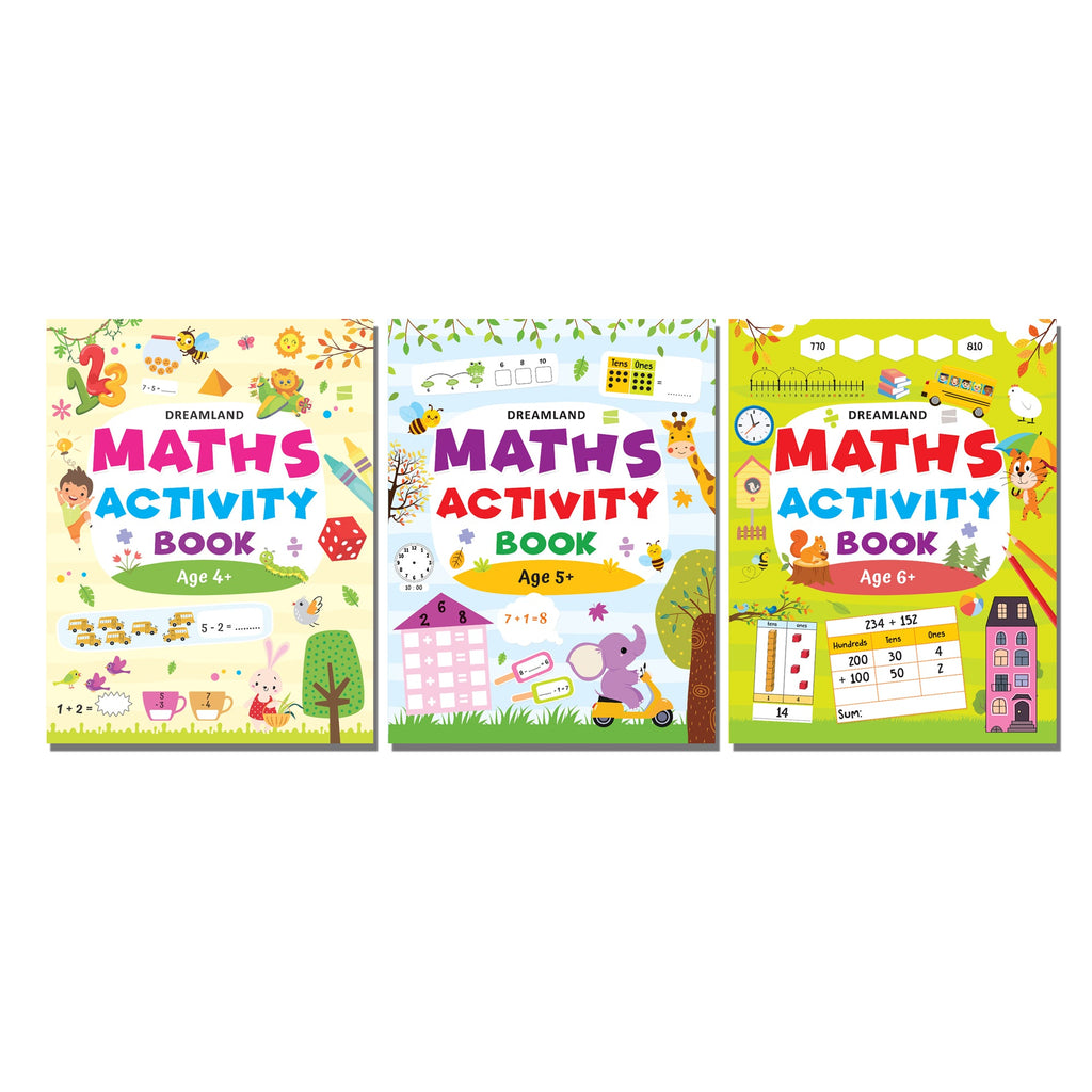 Dreamland Publications Maths Activity Books Pack- A Set of 3 Books | Grocsy
