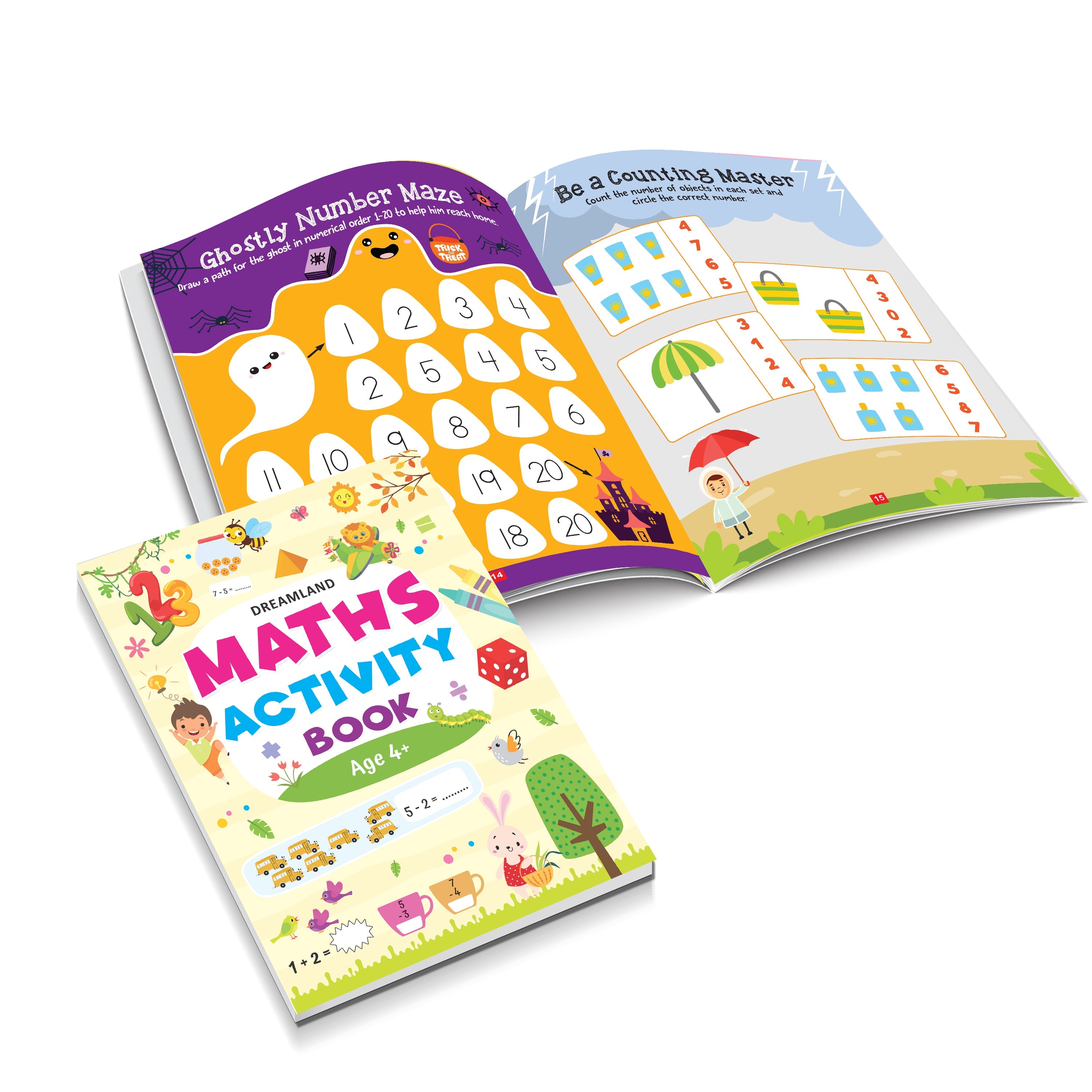 Dreamland Publications Maths Activity Books Pack- A Set of 3 Books | Grocsy