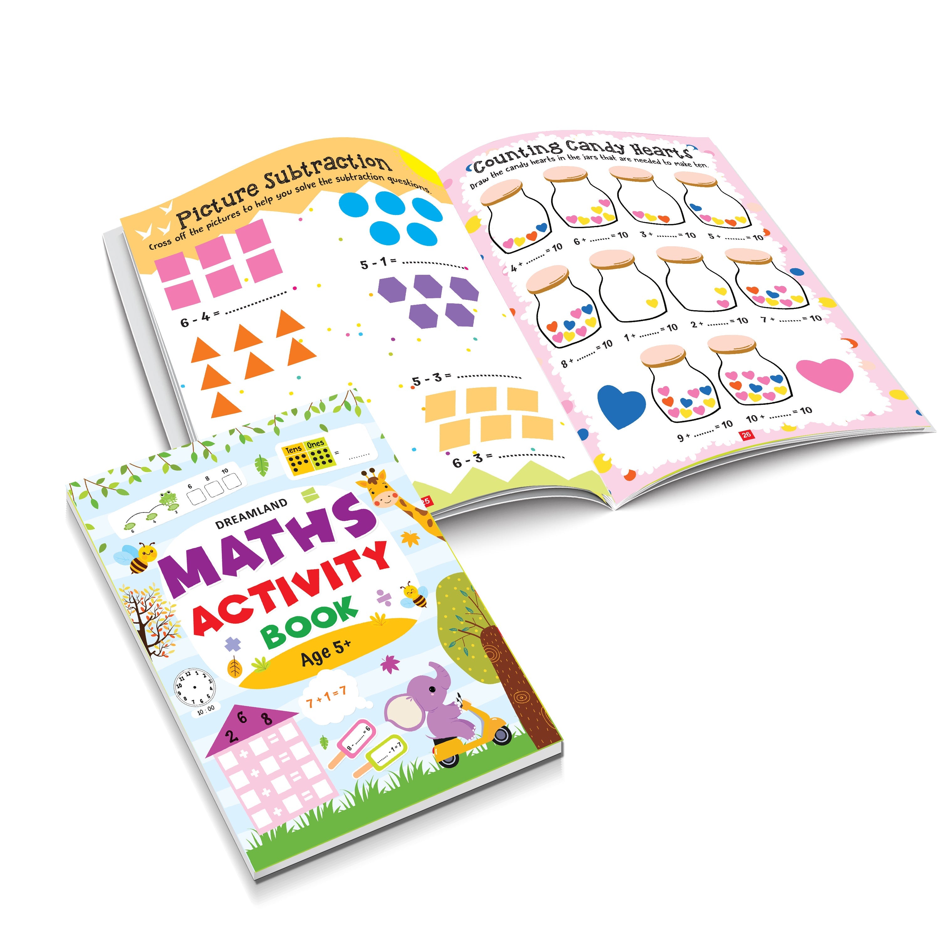 Dreamland Publications Maths Activity Books Pack- A Set of 3 Books | Grocsy