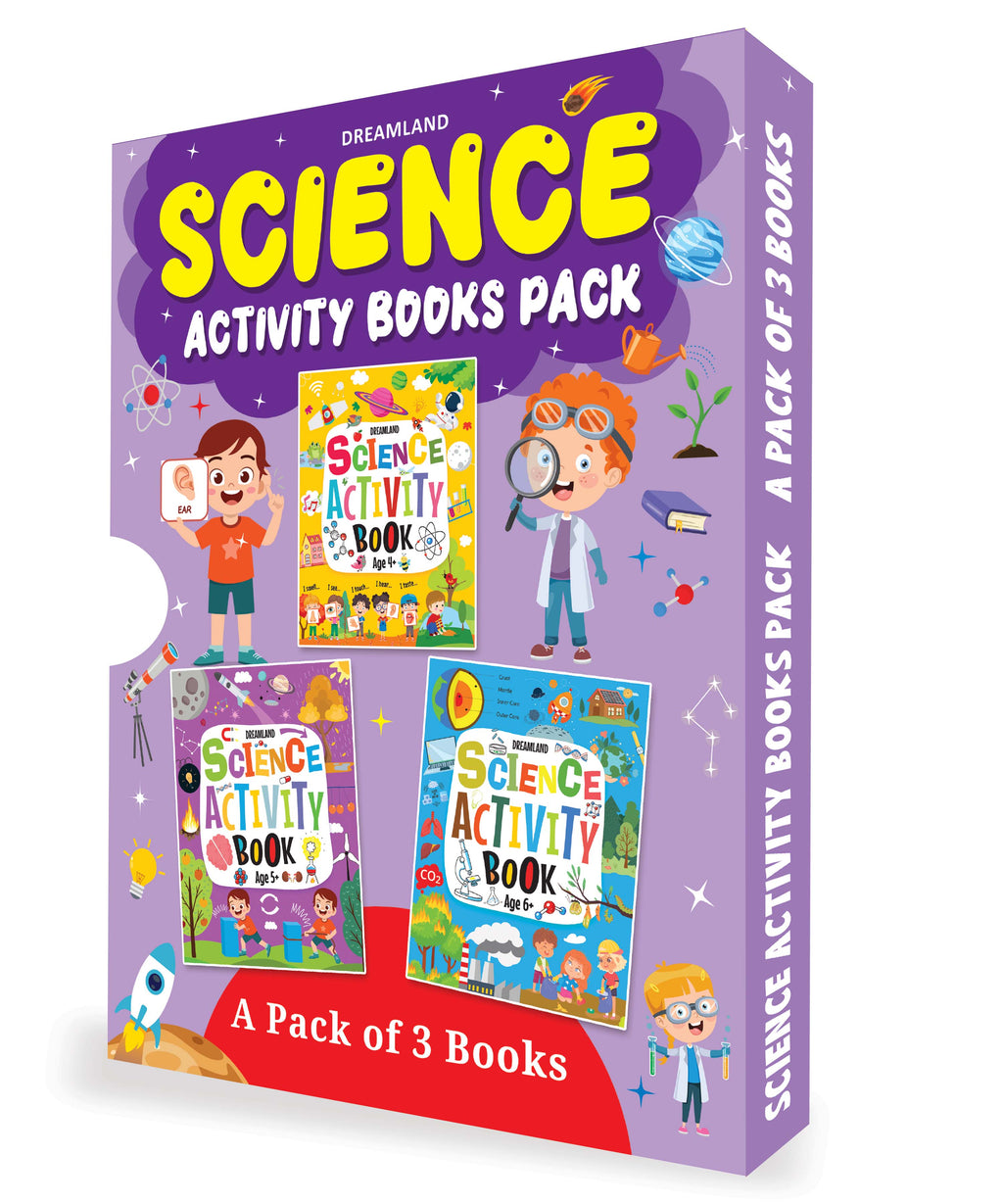 Dreamland Publications Science Activity Books Pack- A Set of 3 Books | Grocsy