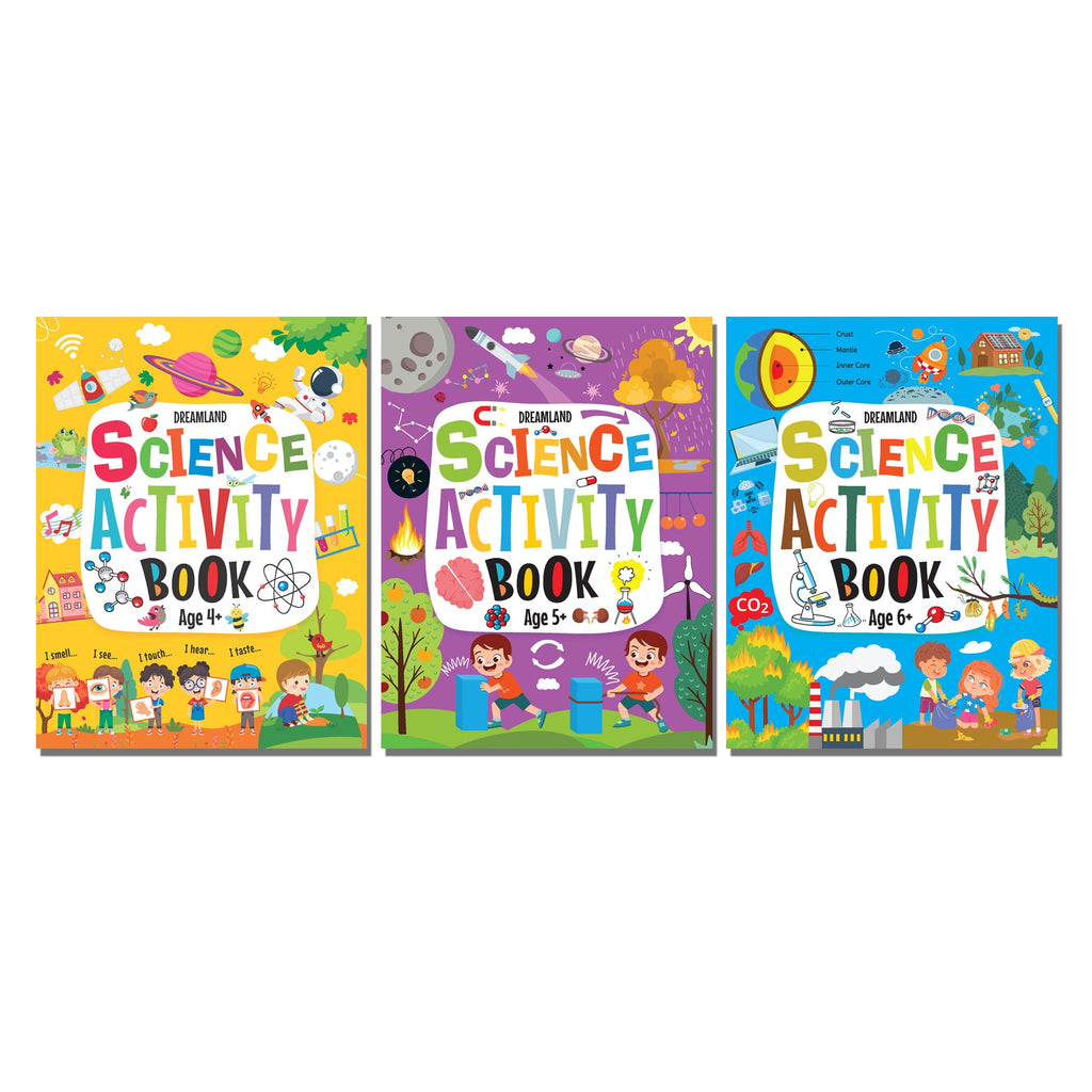 Dreamland Publications Science Activity Books Pack- A Set of 3 Books | Grocsy