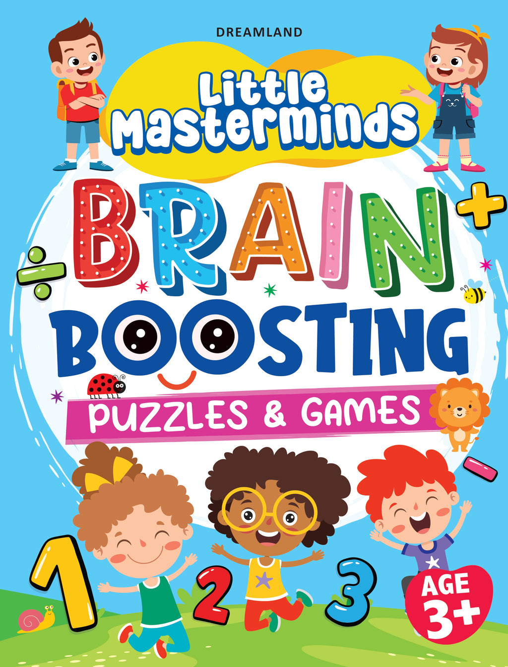 Dreamland Publications Little Masterminds: Brain Boosting Puzzles & Games Activity Book for Kids Age 3 and Up | Grocsy