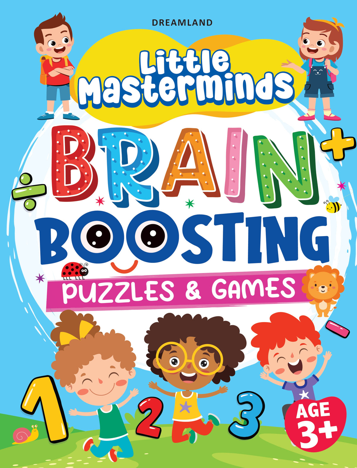 Dreamland Publications Little Masterminds: Brain Boosting Puzzles & Games Activity Book for Kids Age 3 and Up | Grocsy