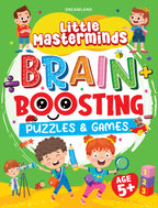 Dreamland Publications Little Masterminds: Brain Boosting Puzzles & Games Activity Book for Kids Age 5 and Up | Grocsy