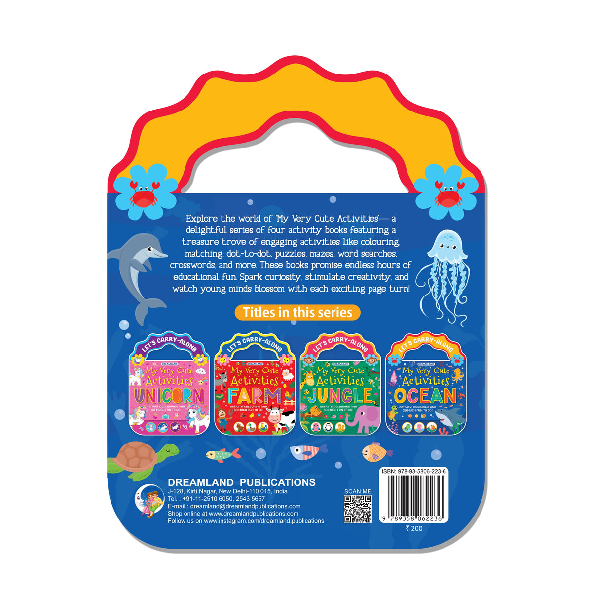 Dreamland Publications Ocean- Let's Carry-Along Activity, Colouring Book for Kids Age 3 -8 years (My Very Cute Activities Series) | Grocsy