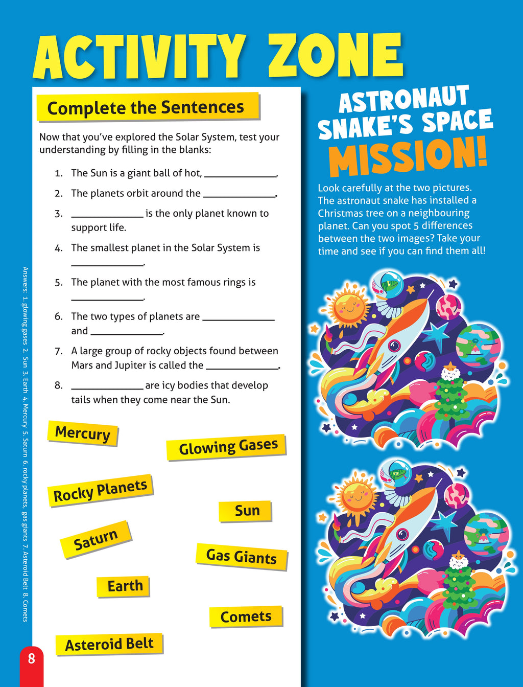Dreamland Publications Junior Genius: Cosmic Wonders – A Fun-Filled Space Learning Book for Kids Age 7+ | Explore Planets, Stars, Rockets, and More Through Facts, Activities & Quizzes | Grocsy