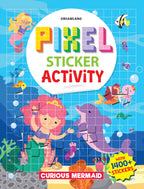 Dreamland Publications Pixel Sticker Activity Book: Curious Mermaid – Over 1,400 Stickers for Kids Age 4+ | Underwater Pixel Art, Sticker Puzzles | Grocsy