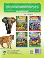 Dreamland Publications Junior Genius: Amazing Animals – A Fun-Filled Learning Book for Kids Age 7+ | Discover Incredible Creatures with Facts, Activities, and Puzzles | Grocsy