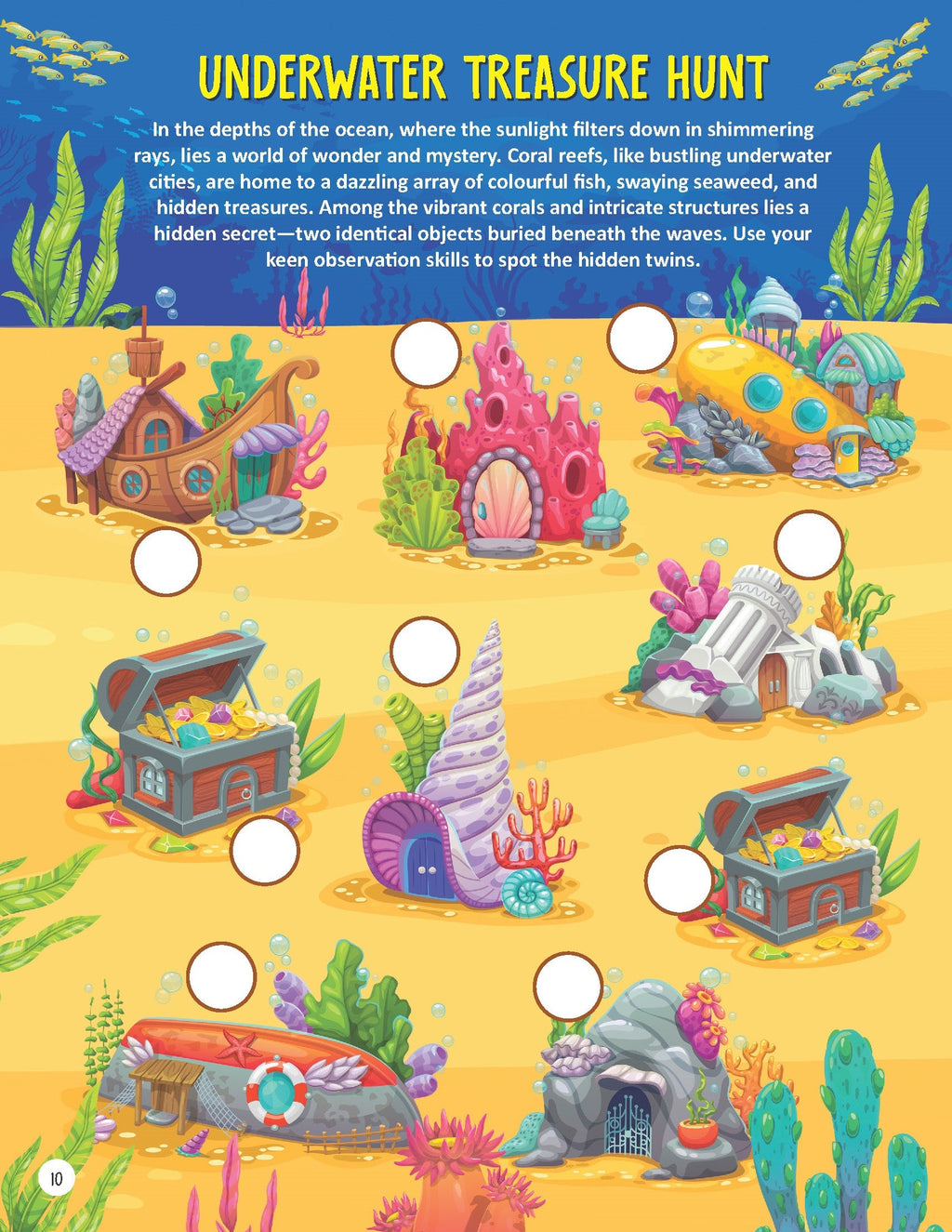 Dreamland Publications Underwater Expedition Activity Book for Kids Age 5 -10 years | Grocsy