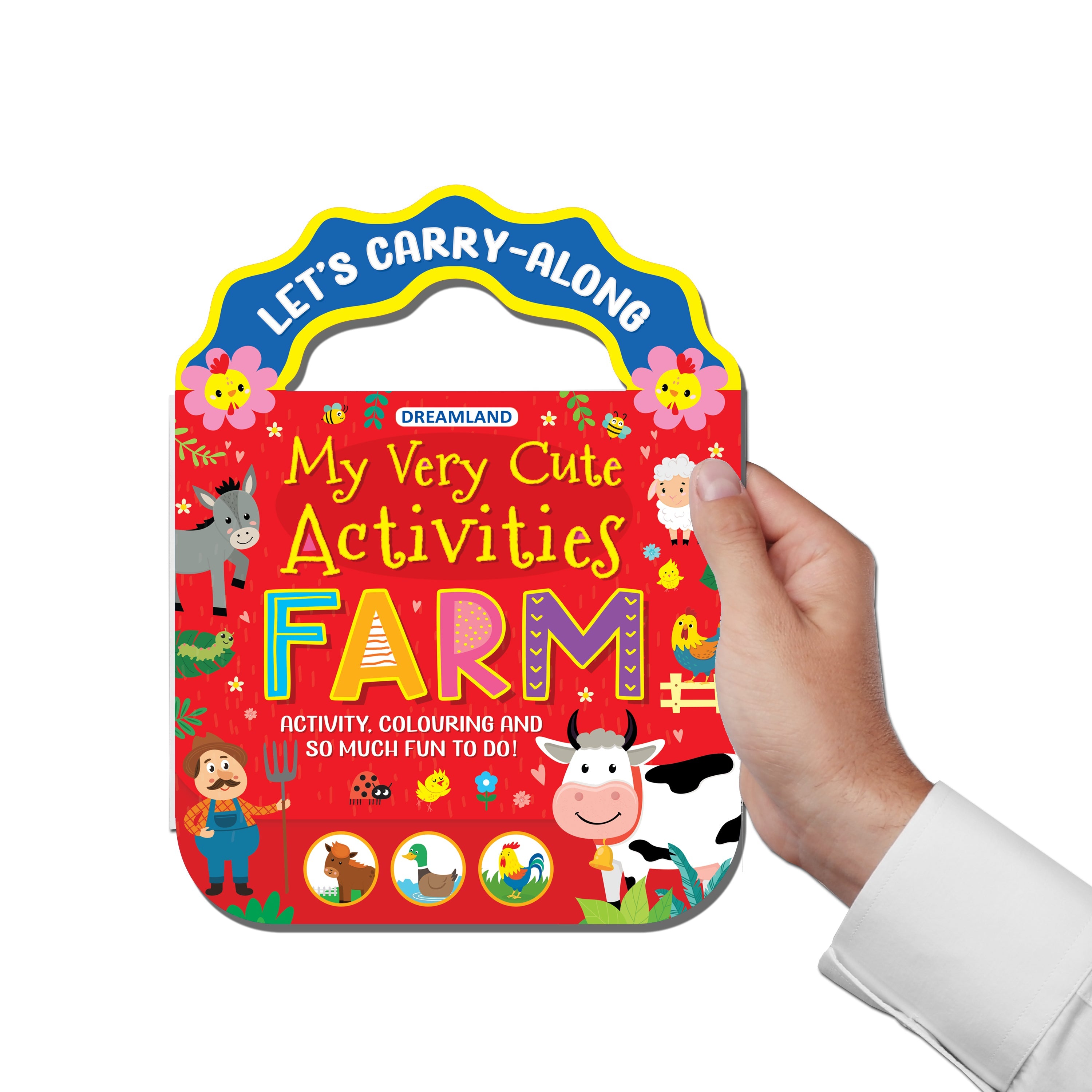 Dreamland Publications Farm- Let's Carry-Along Activity, Colouring Book for Kids Age 3 -8 years (My Very Cute Activities Series) | Grocsy