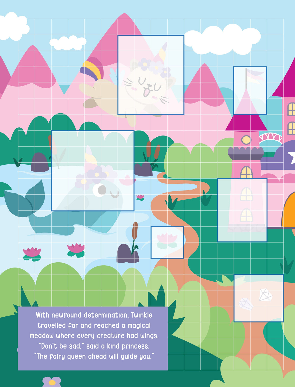 Dreamland Publications Pixel Sticker Activity Book: Twinkle's Dream – Over 1,400 Stickers for Kids Age 4+ | Magical Pixel Art Scenes, Sticker Puzzles | Grocsy