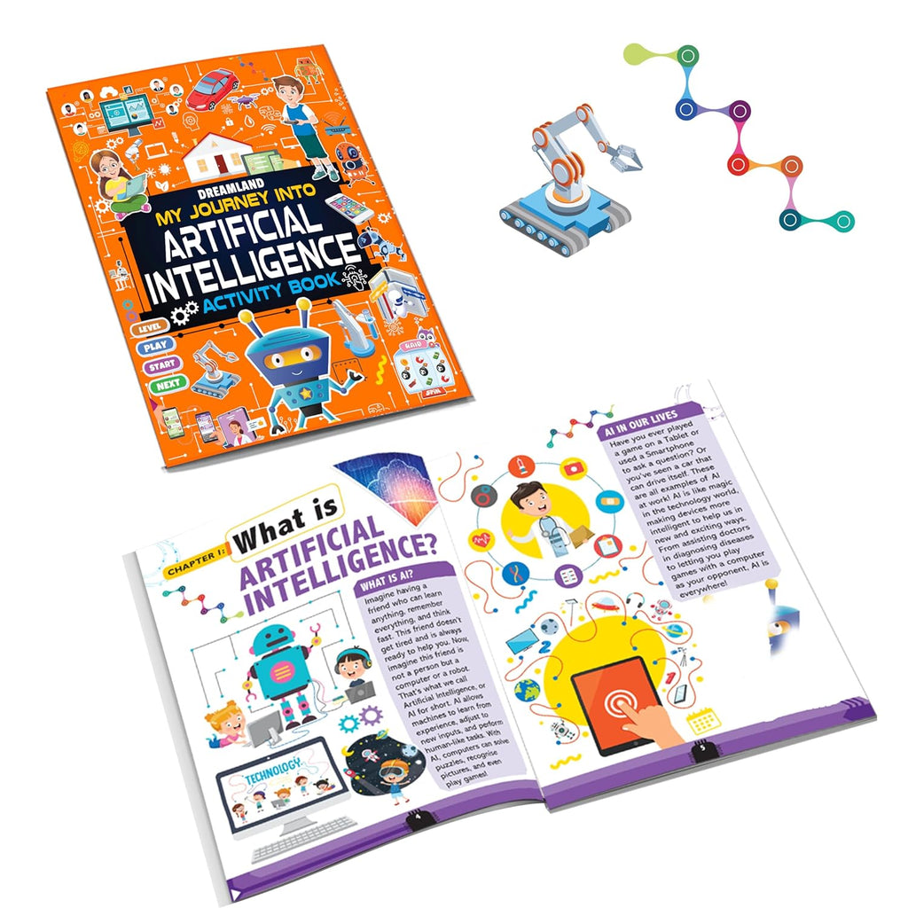 Dreamland Publications Digital Discovery Books Pack-- A Set of 3 Books - Artificial Intelligence, Robotics and Coding | With Fun Facts and Activities for Kids Age 6- 14 Years | Grocsy