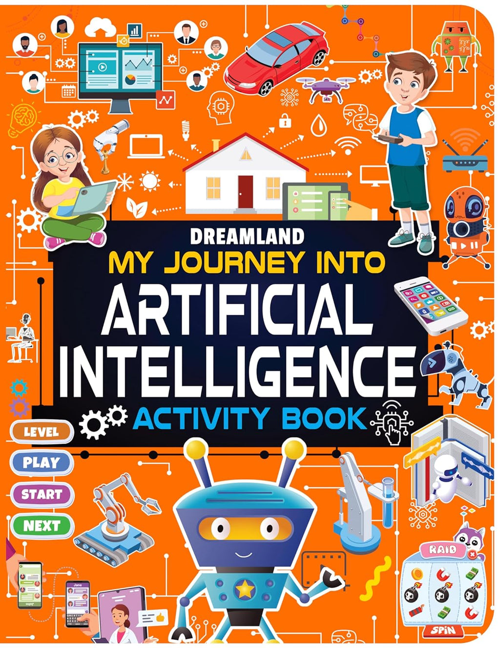 Dreamland Publications Artificial Intelligence Activity Book for Kids Age 7+ - Activities about AI, Computers and Machine Learning | Grocsy