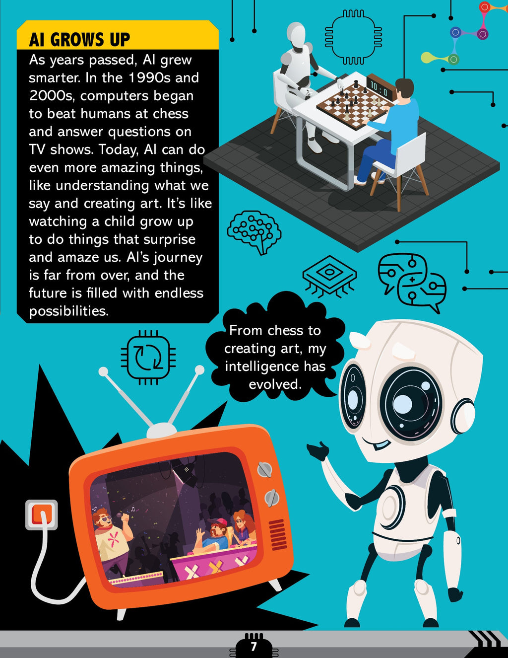 Dreamland Publications Artificial Intelligence Activity Book for Kids Age 7+ - Activities about AI, Computers and Machine Learning | Grocsy