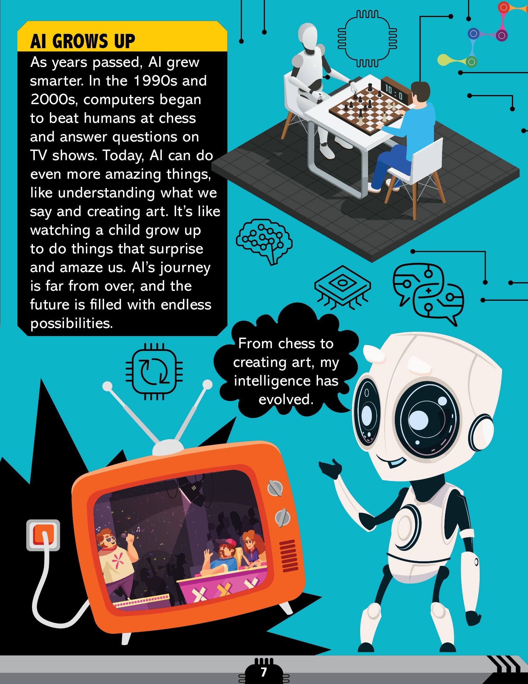 Dreamland Publications Artificial Intelligence Activity Book for Kids Age 7+ - Activities about AI, Computers and Machine Learning | Grocsy