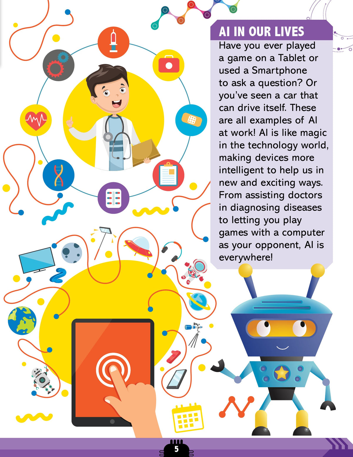 Dreamland Publications Artificial Intelligence Activity Book for Kids Age 7+ - Activities about AI, Computers and Machine Learning | Grocsy