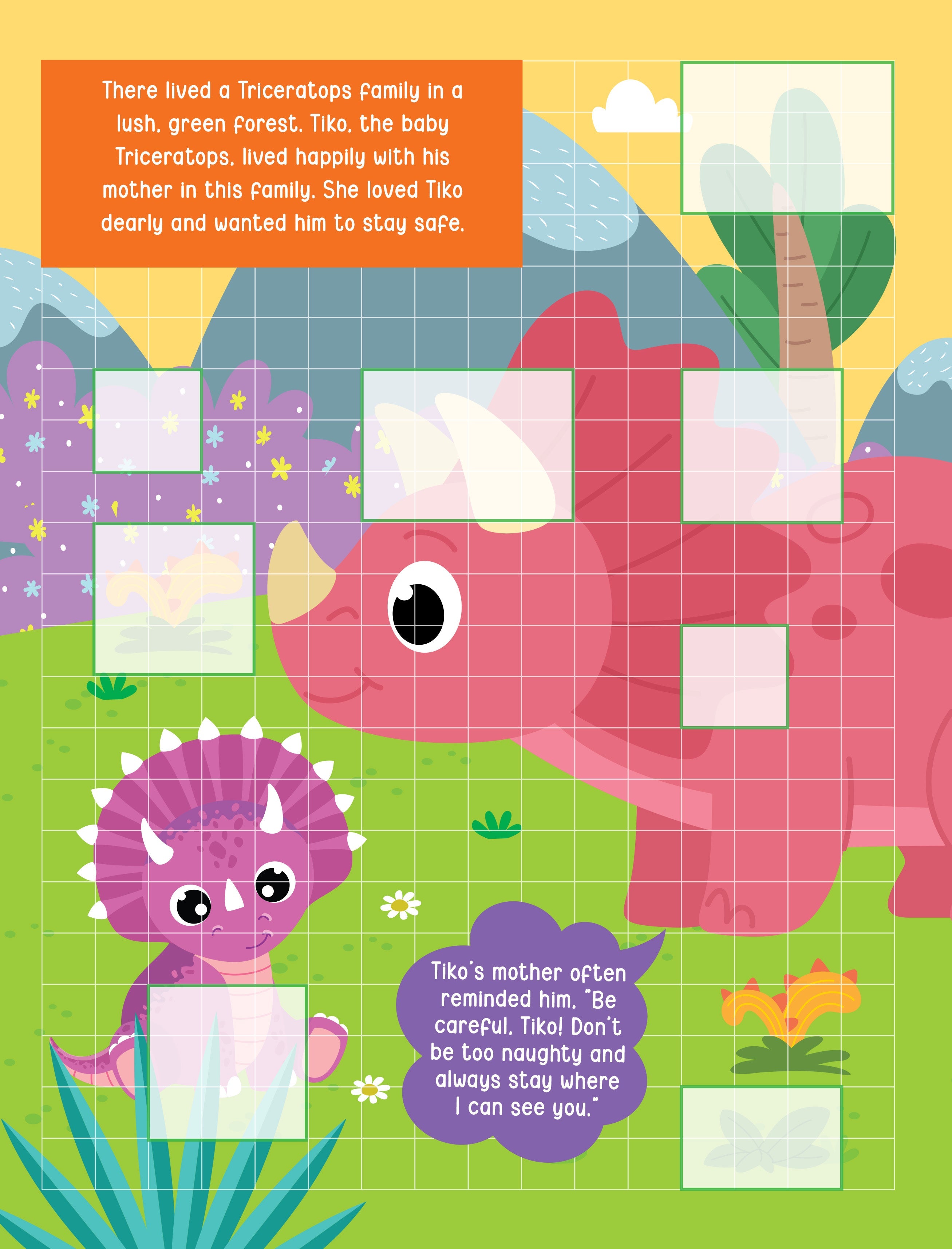 Dreamland Publications Pixel Sticker Activity Book: Tiko and The Lost T-Rex – Over 1,400 Stickers for Kids Age 4+ | Dinosaur Adventure with Pixel Art | Grocsy