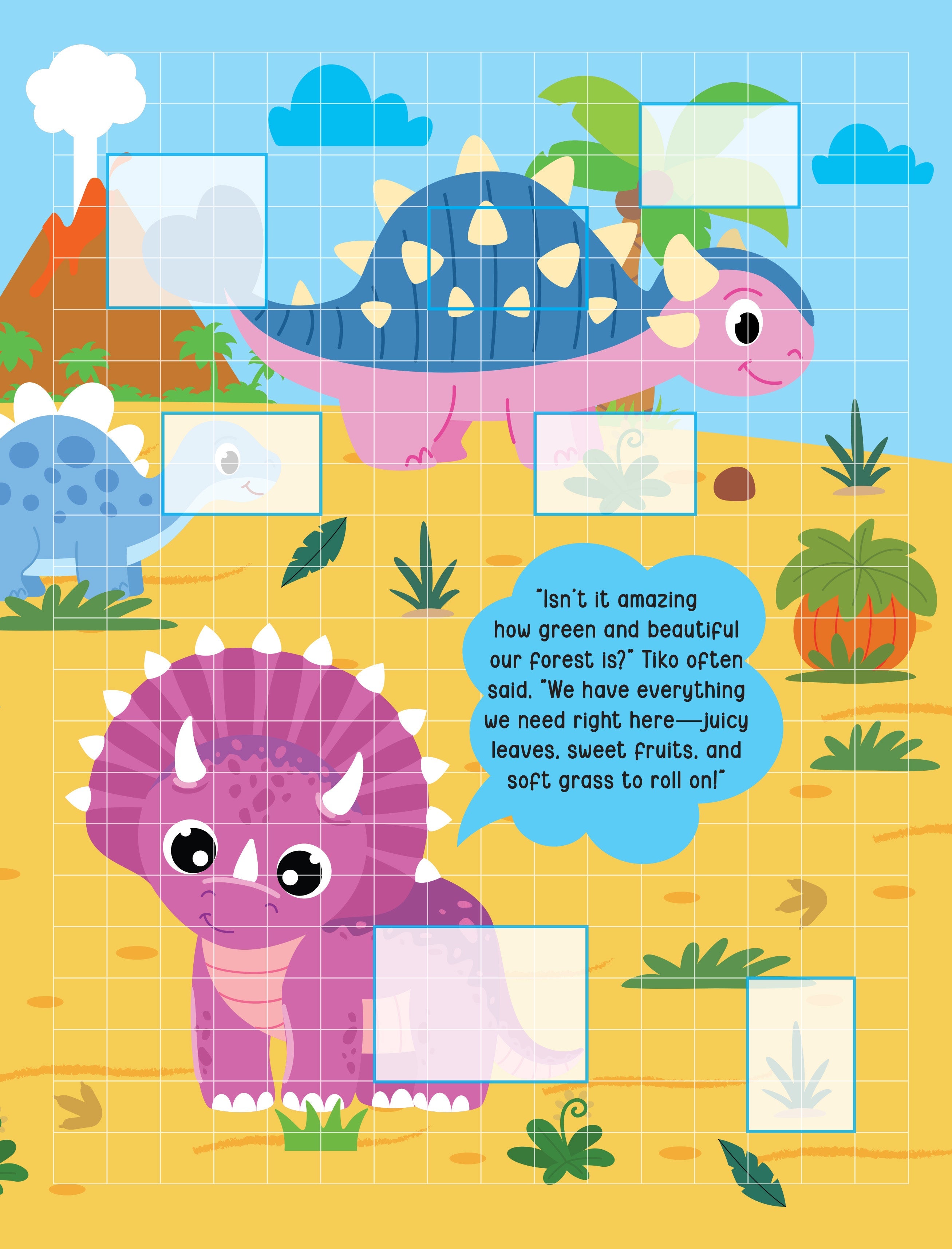 Dreamland Publications Pixel Sticker Activity Book: Tiko and The Lost T-Rex – Over 1,400 Stickers for Kids Age 4+ | Dinosaur Adventure with Pixel Art | Grocsy