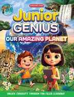 Dreamland Publications Junior Genius: Our Amazing Planets – A Fun-Filled Learning Book for Kids Age 7+ | Discover Earth, Mars, Jupiter & More with Facts, Activities, and Quizzes | Grocsy