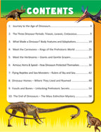 Dreamland Publications Junior Genius: Dino Discovery – A Fun-Filled Learning Book for Kids Age 7+ | Explore the World of Dinosaurs with Facts, Games, Puzzles | Grocsy