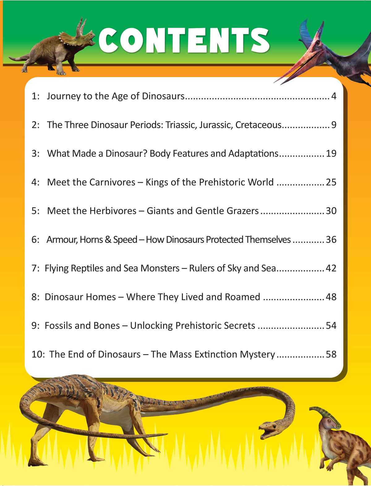 Dreamland Publications Junior Genius: Dino Discovery – A Fun-Filled Learning Book for Kids Age 7+ | Explore the World of Dinosaurs with Facts, Games, Puzzles | Grocsy