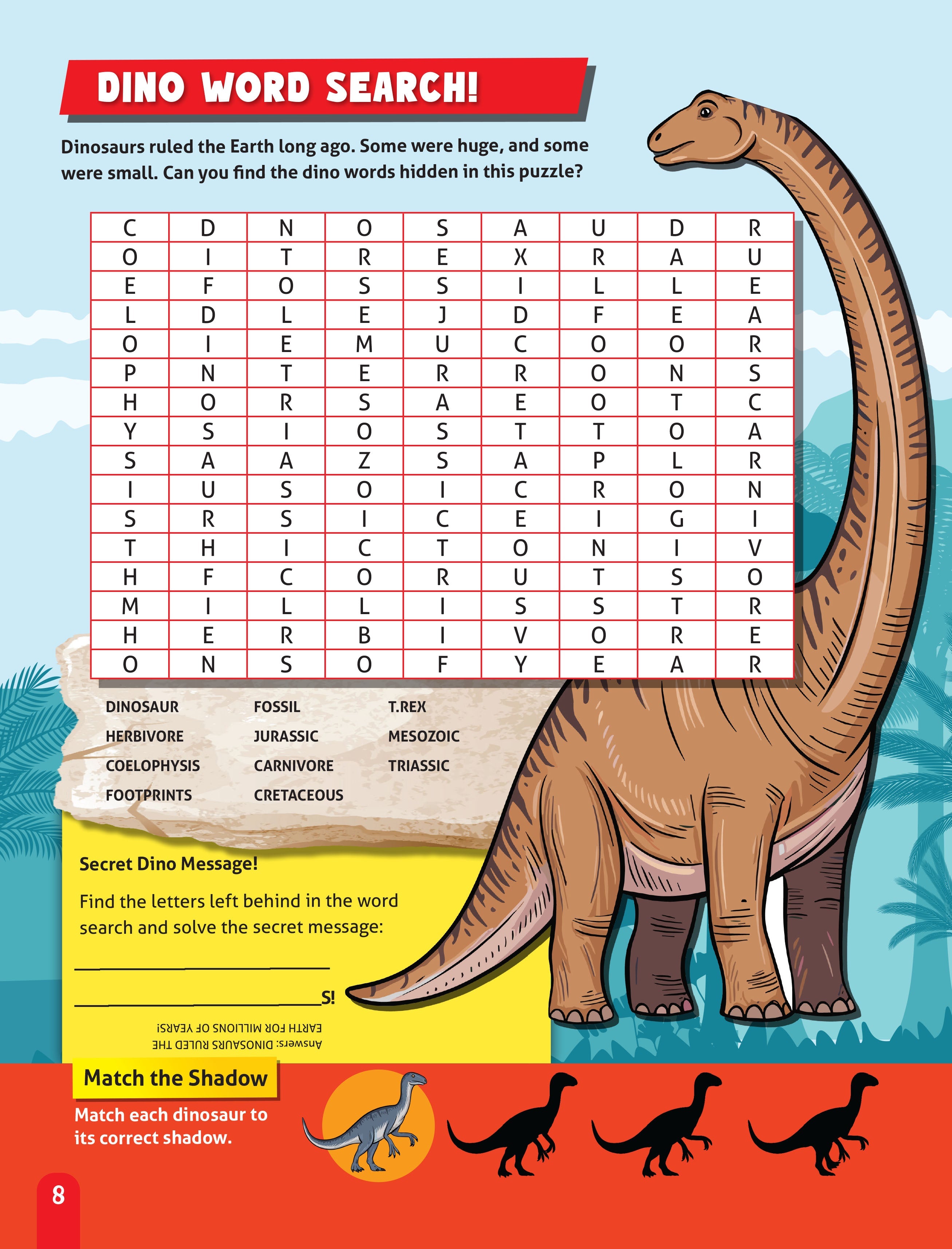 Dreamland Publications Junior Genius: Dino Discovery – A Fun-Filled Learning Book for Kids Age 7+ | Explore the World of Dinosaurs with Facts, Games, Puzzles | Grocsy