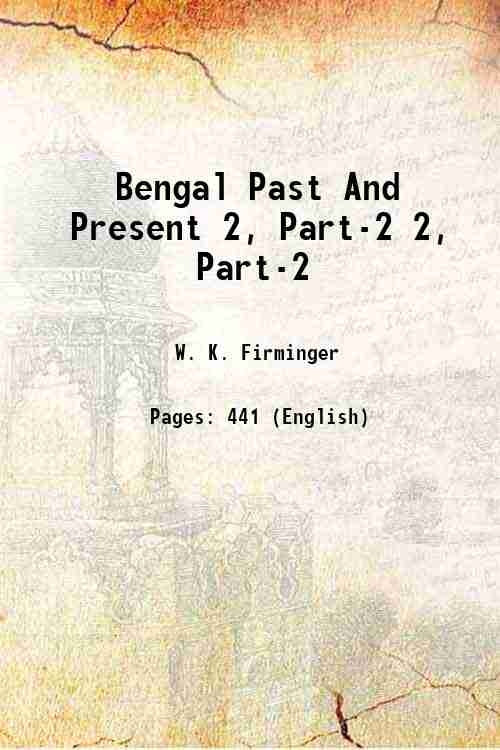 Bengal Past And Present 2, Part-2 - Gyan Books | Grocsy