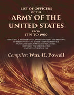 List Of Officers Of The Army Of The United States From 1779 To : Embracing A Register Of All 1900 Vol - Gyan Books | Grocsy