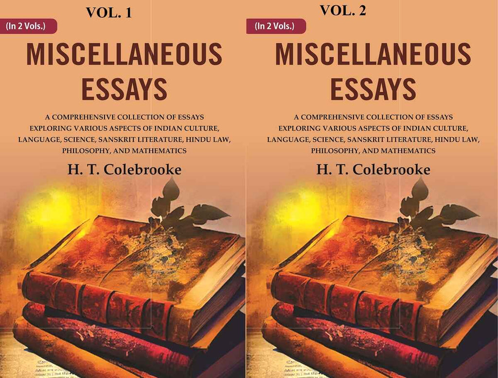 Miscellaneous Essays: A Comprehensive Collection Of Essays Exploring Various Aspects Of Indian 2 Vols. Set - Gyan Books | Grocsy