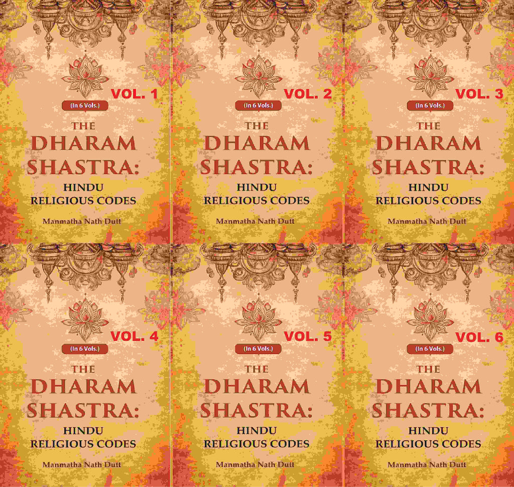 The Dharam Shastra: Hindu Religious Codes 6 Vols. Set - Gyan Books | Grocsy